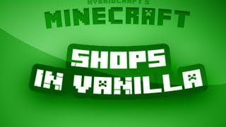 Minecraft Tutorial  How to build a shop Shop with command blocks [upl. by Innoc148]