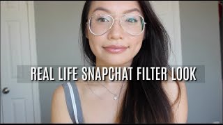 Snapchat Glasses Filter Makeup Tutorial [upl. by Hilton]