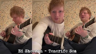 Ed Sheeran  Tenerife Sea 💚 Acoustic 2024 [upl. by Maryly100]