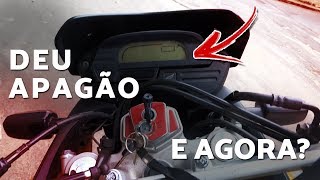 MINHA XRE 300 DEU APAGÃO E AGORA 😱😭 ‹ FABITS › [upl. by Ailet]