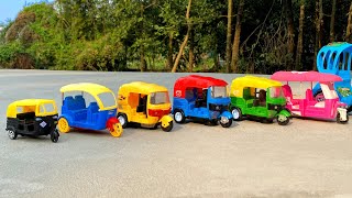 Finding and Introducing Various Indian Vehicles Toy CNG Auto Rickshaws amp Electronic Auto Rickshaws [upl. by Becki]