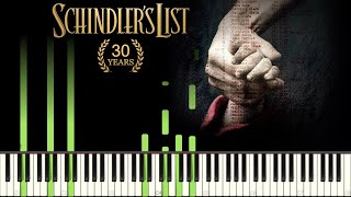 Schindlers List Piano Tutorial [upl. by Enaols]