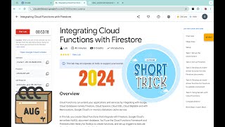 2024 Integrating Cloud Functions with Firestore  qwiklabs  coursera  With Explanation🗣️ [upl. by Sadnak943]