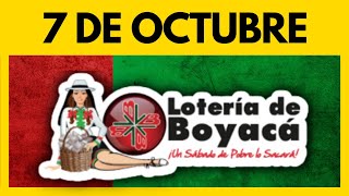 Resultados LOTERIA DE BOYACA Ultimo Sorteo Hoy 7 de OCTUBRE de 2023 de HOY 💫✅🔴 [upl. by Trina]