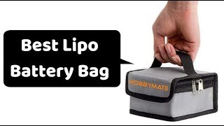 Best Lipo Battery Bag  Top Fireproof Lipo Safe Bags of 2021 [upl. by Jacinthe]