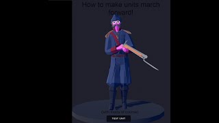 How to make units bayonet chargeTotally Accurate Battle Simulator [upl. by Eilis]