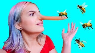 🐝 BEE ON MY BIG NOSE  VIDEOS FOR KIDS  PRETEND PLAY LYING IS BAD [upl. by Asiela]