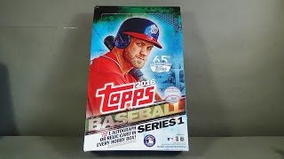 2016 Topps Series 1 Baseball Hobby Box Break Awesome [upl. by Elicec540]