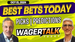 Free Best Bets and Expert Sports Picks  WagerTalk Today  Monday Night Football  102124 [upl. by Klusek470]