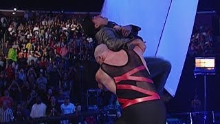 Kane chokeslams Eric Bischoff off the stage [upl. by Tail]