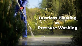 Comparing dustlessblasting to Pressure Washing [upl. by Teplitz]