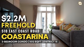 Singapore Condo Property Home Tour  Coastarina  3 Bedroom 1012 sqft  District 15 [upl. by Kenzi]