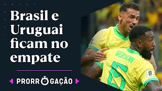 GERSON MARCA GOLAÇO MAS BRASIL EMPATA COM O URUGUAI EM MAIS UM JOGO COM VAIAS PARA A SELEÇÃO [upl. by Herwin401]