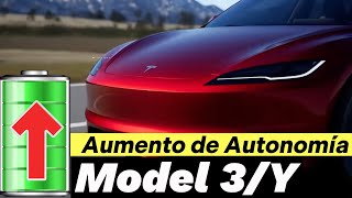 Tesla mejora las baterias en el Model 3 y el Y con más autonomía y sin subir el precio [upl. by Eiryk119]