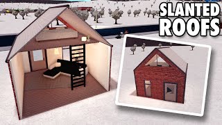 Bloxburg SLANTED ROOF Tutorial [upl. by Onateyac541]