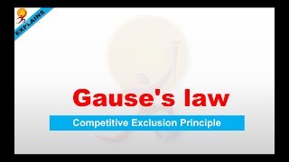 Competitive Exclusion Principle Gauses Law in ecology Explained [upl. by Lletnwahs]