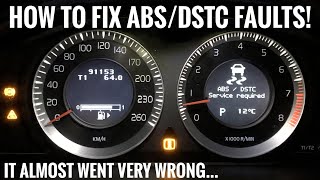 How to fix Volvo DSTC Service Required  P3 Volvo ABS Sensor Replacement [upl. by Imelida]