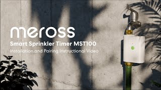 How to install and pair Meross Smart Sprinkler Timer MST100 [upl. by Marisa]