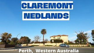 Driving in Perth  CLAREMONT  NEDLANDS  Western Australia [upl. by Dorkas]