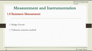 Voltmeter Ammeter Method of Resistance Measurement [upl. by Zenitram]