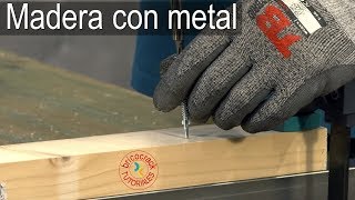 Cómo atornillar madera con metal Bricocrack [upl. by Wolcott]