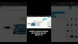 Testando diferentes resistores no Tinkercad [upl. by Nagap]