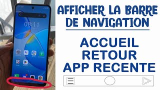 COMMENT AFFICHER LA BARRE DE NAVIGATION ACCUEIL RETOUR APP RECENTE SUR INFINIXHOT 12 PLAY [upl. by Loring]