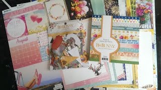 Haul Filofax Paper Bo Bunny Calendar Girl Collection [upl. by Asital]