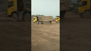 Volvo tipper  Volvo damper  lorry dala gadi  Volvo truck coal mine damping short volvotipper [upl. by Assenay]