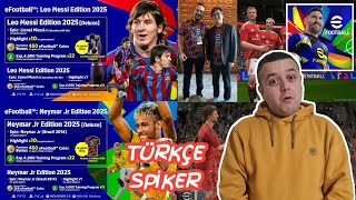 TÜRKÇE SPİKER ● YENİ OYUN MODU  KAR  YAĞMUR  ● KARŞINIZDA eFootball 2025 MOBİLE [upl. by Ely265]