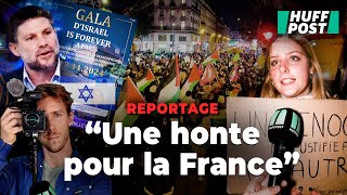 À Paris le « gala de la honte » pour Israël mobilise des milliers de contremanifestants [upl. by Brogle75]