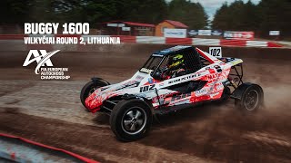 Buggy 1600  Pure Sound  Vilkyciai  FIA European Autocross Championship [upl. by Nosac]