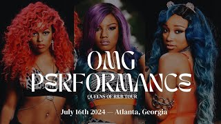 OMG Girlz x Queens of RampB Tour  Atlanta GA Performance after 10 years  NEW OMG SONG🩷💜💙 [upl. by Vierno]