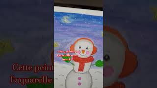 20€ paiment paypal Voir lien sur ma bio vente carte noel fêtes peinture parrainage sauveur [upl. by Gapin]