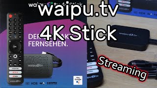 waiputv 4K Stick mit WLAN verbinden und über das Internet fernsehen [upl. by Annawik]