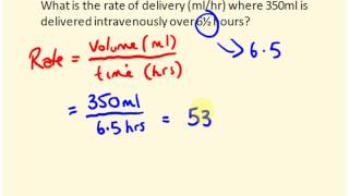 IV rate calculations for nurses  dosage calculations [upl. by Lanuk]