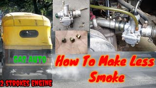 2 Stroke Auto Aickshaw Only for  GAS  How To Do Less Smoke Coming Otherwise Getting Pollution [upl. by Daron]