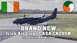 BRAND NEW 🇮🇪 Irish Air Corps CASA CN295M Visits RAF Northolt for the FIRST Time [upl. by Aisor390]