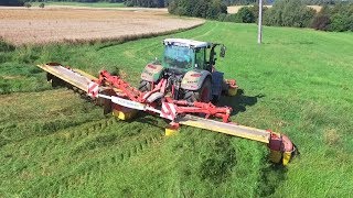 FENDT 724 Vario S4 amp Pöttinger Novacat V10 ED  Gras mähen [upl. by Nivlam]