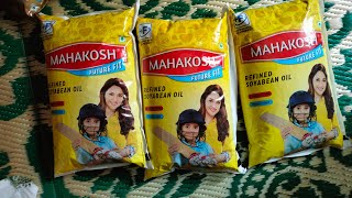 Mahakosh Future Fit Refined soyabean Oil Review Flipkart Groceryunboxing happiness [upl. by Jessi]