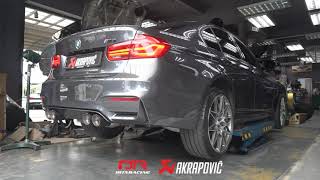 BMW M3 COMPETITION F80 AKRAPOVIC EXHAUST  BEST EXHAUST FOR F8X [upl. by Aimar528]