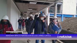 Abandonan obras de remodelación del Liceo Carmela Carvajal de Osorno [upl. by Bayard240]