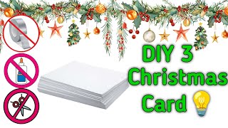 3 Easy amp Beautiful Christmas card for school competition 2024  DIY Merry Christmas greeting card [upl. by Nallaf743]