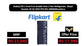 Godrej 255 L Frost Free Double Door 2 Star Refrigerator Royal Dremin RF GF 2552 PTH RYL DRMN [upl. by Grigson]