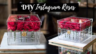 DIY LUXURY ACRYLIC ROSE ARRANGEMENT WITH WAX SEAL  INSTAGRAM ROSES  TheAdeTomi [upl. by Anelle]