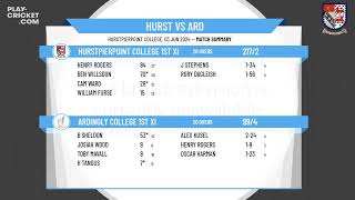 Hurstpierpoint College 1st XI v Ardingly College 1st XI [upl. by Annahavas]