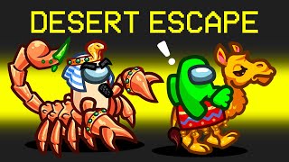 NEW DESERT TEMPLE ESCAPE in AMONG US [upl. by Orlanta462]