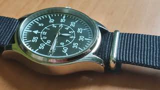 Mysterious code  titanium pilot watch with VH31 quartz movement [upl. by Waugh]