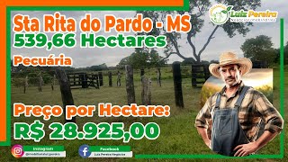 Santa Rita do Pardo MS 539 Hectares Aptidão Pecuária toda aberta em pastagens [upl. by Sadoff525]