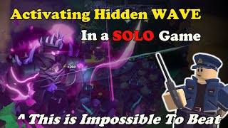 Activating The HIDDEN WAVE In a SOLO MATCH  Tower Defense Simulator [upl. by Molton147]